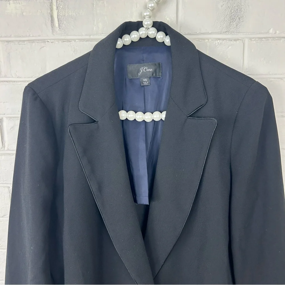 J.Crew 365 Black Crepe Wrap Blazer Size S